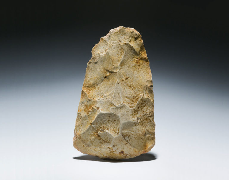 A rare Neanderthal hand axe found in a long lost cave in Wales Museum