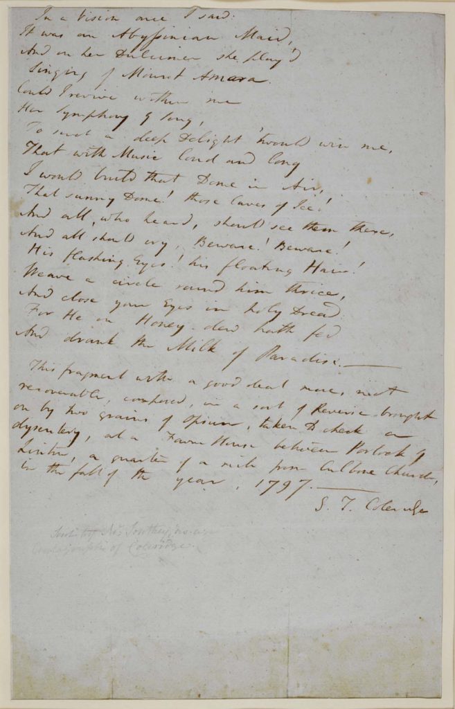 Xanadu goes south west as Coleridge heads home to Somerset Museum Crush