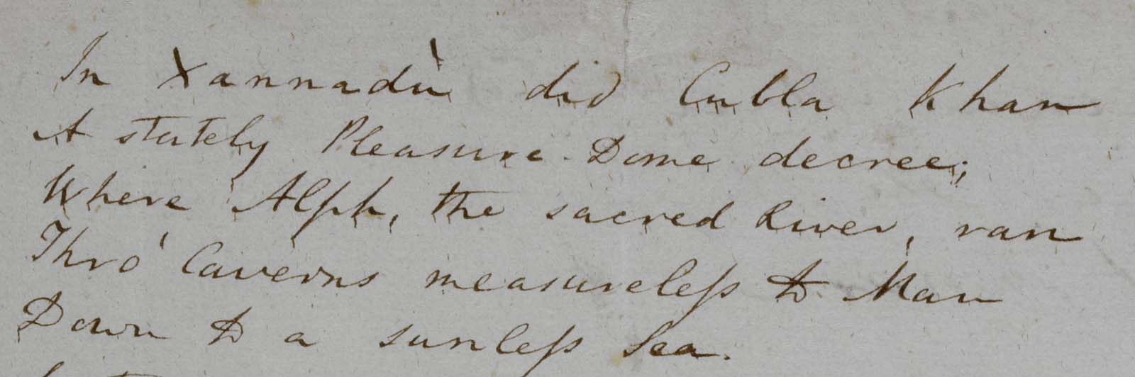 Xanadu goes south west as Coleridge heads home to Somerset Museum Crush