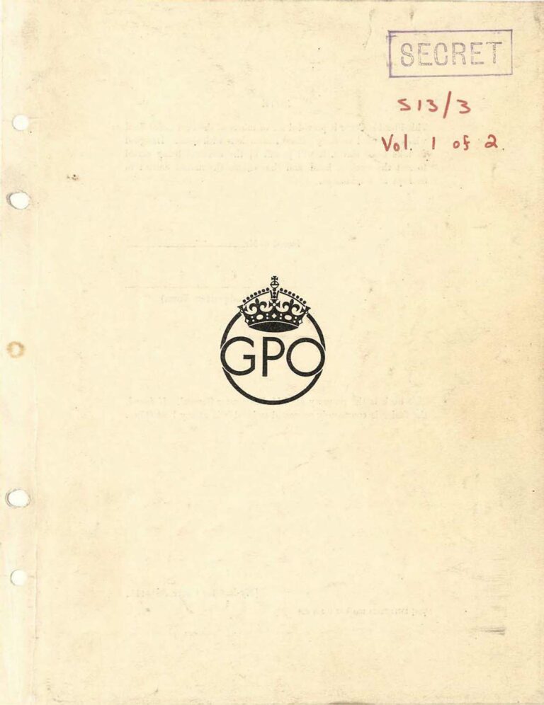 The Dollis Hill War Diary Revealing the Post Office’s top secret war